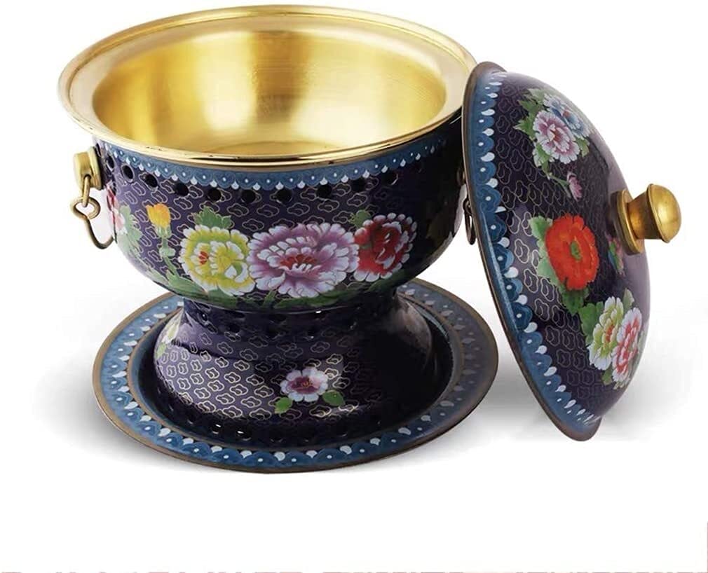 NGDFGR Copper Hotpot,Chinese Tranditional Hotpot,Hot Pot Mongolian,Pure Copper Enamel,