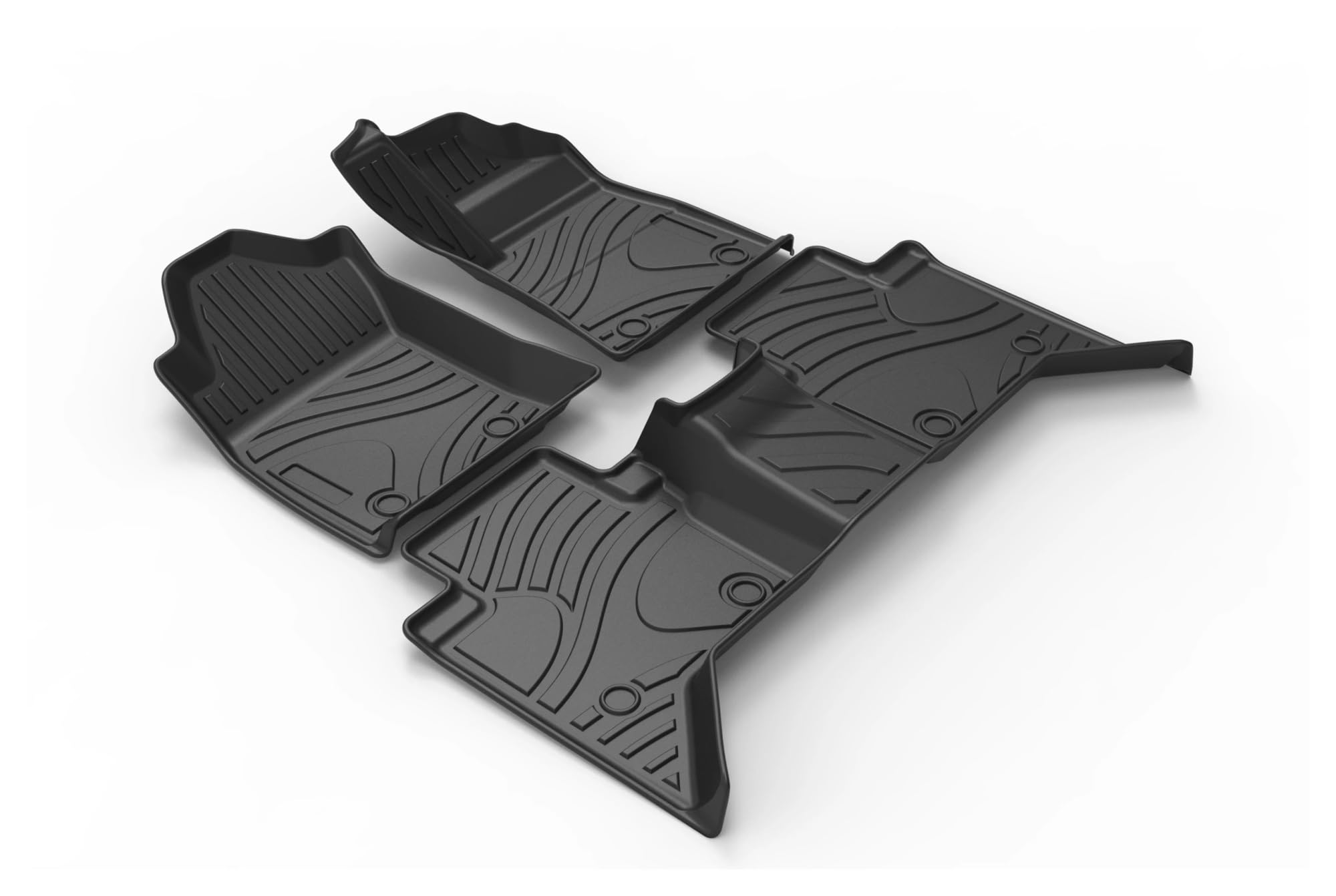 Right Hand Drive Compatible with Toyota Hilux 2015-2020 TPE Car Floor Mats Protect Rubber Car Pad Liner Auto