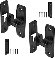 Vista 11 de Cerraduras y pestillos para puerta de granero de 90/180 grados, herraje de aluminio de seguridad para pestillo de puerta corredera, cerraduras