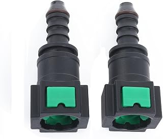 AC PERFORMANCE Plastic Fuel Quick Connector Female 5/16" Tube to Male 5/16" Barb, Pack of 2