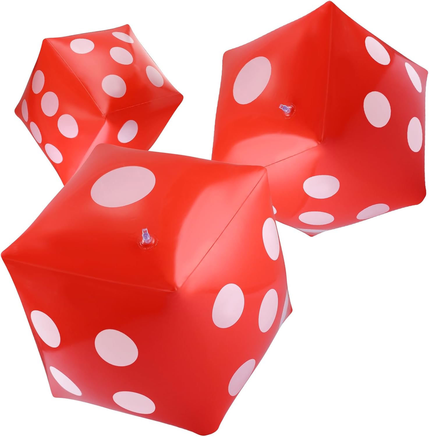 3 Pack Jumbo Inflatable Dice Giant Inflatable Jumbo Dice Large Inflatable Dice for