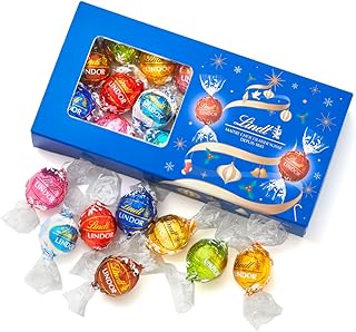 【 Lindt 公式】リンツ チョコレート リンドール テイスティングセット クリスマス 限定 16個入 ギフト プレゼント ショッピングバッグS付