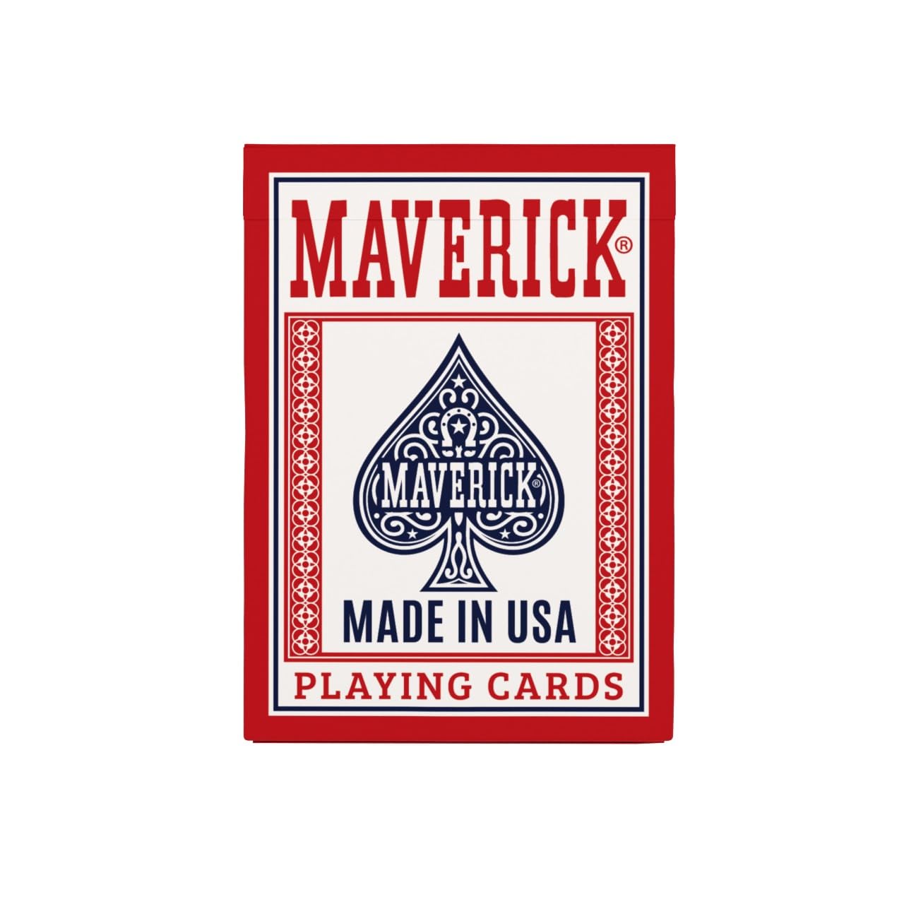 Maverick Playing Cards 12 Pack, Made in USA, New and Improved Quality, Standard Index, Red and Blue Decks, Bulk Playing Cards for Poker, Card Games, and Family Game Night