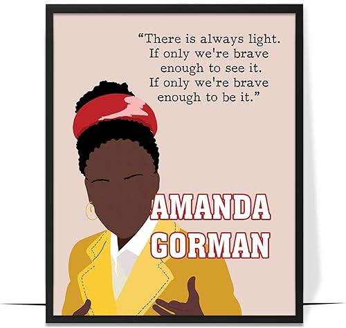 Miniatura 11 de LOLUIS Arte de Pared Inspirador, SIN MARCO 16x24 pulgadas Obra de Arte de Citas de Mujeres Empoderadas Dibujada a Mano, Decoración Motivacional