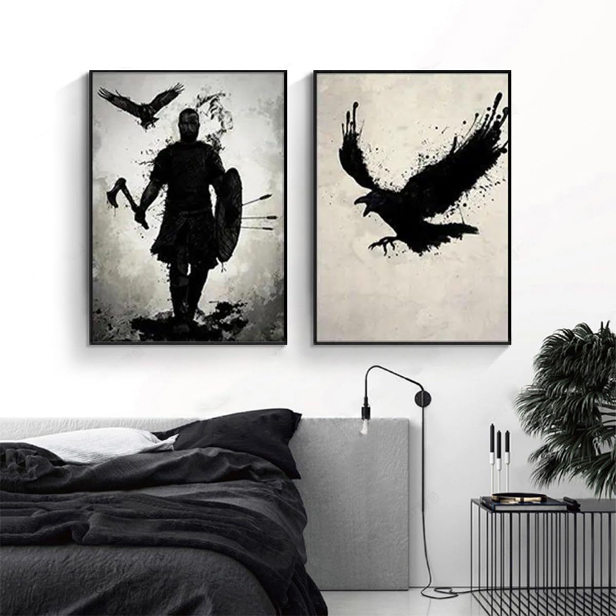 Poster su tela a tema anime Samurai The Art of Vagabond, decorazione per camera da letto, sport, ufficio, camera da letto, regalo, senza cornice, 40 x 60 cm