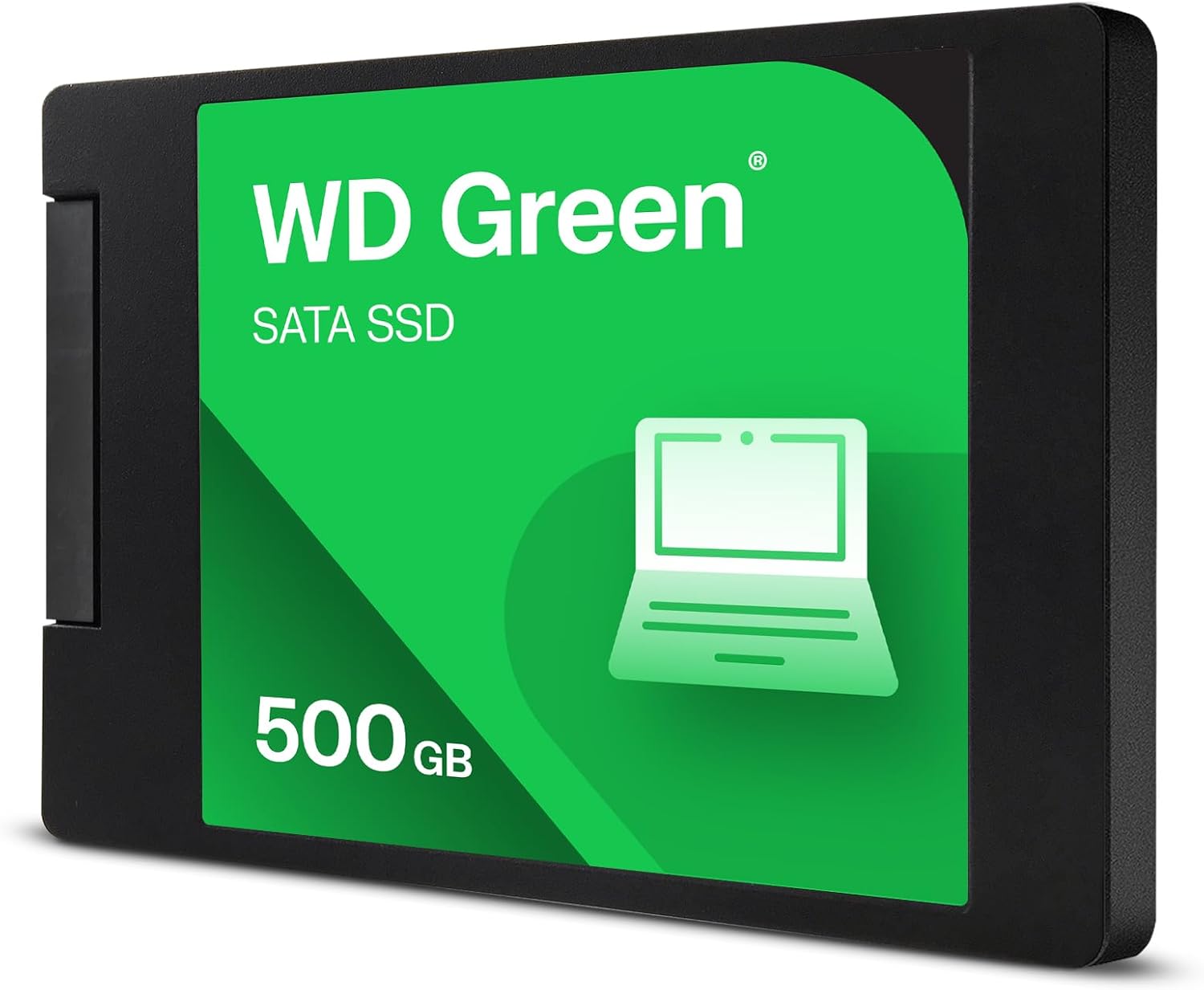 Western Digital WD Green SATA 500GB, Up to 545MB/s, 2.5 Inch/7 mm, 3Y Warranty, Internal Solid State Drive (SSD) (WDS500G5G0A-00CPT0)