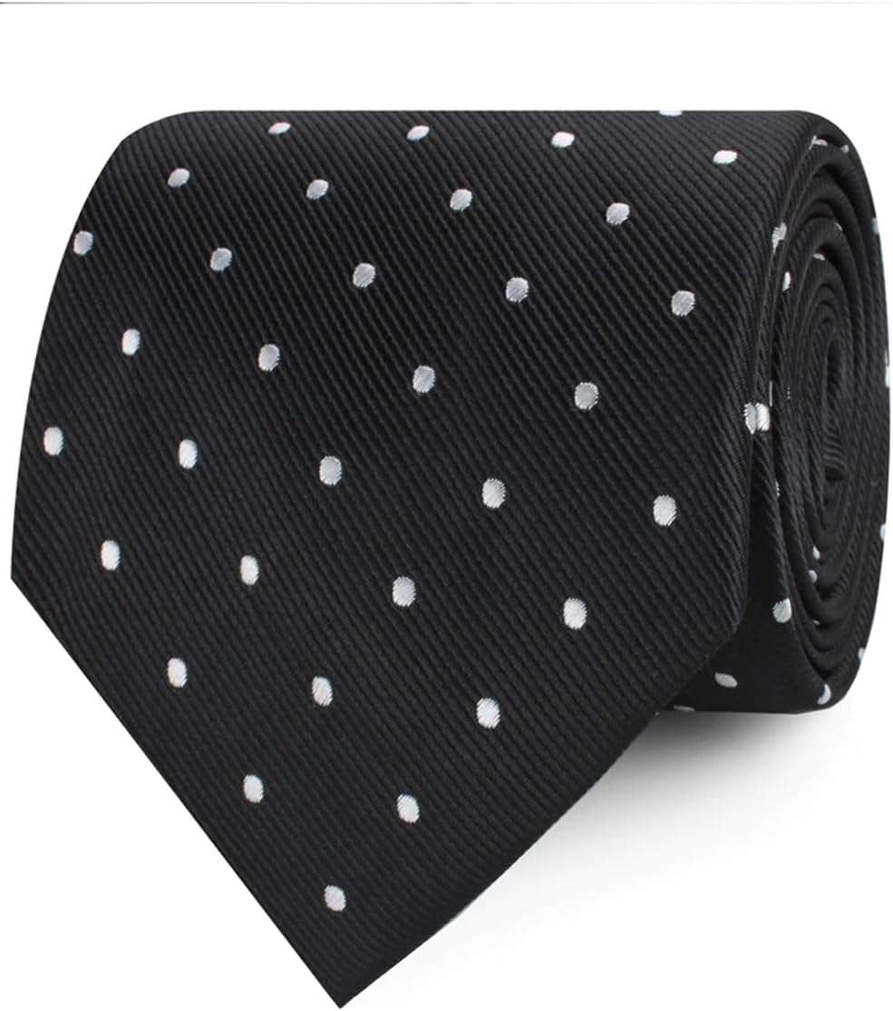 OTAA Polka Dots Necktie Casual Ties for Men - Perfect Neck Tie for Groomsmen Wedding Ties or Formal Occasions