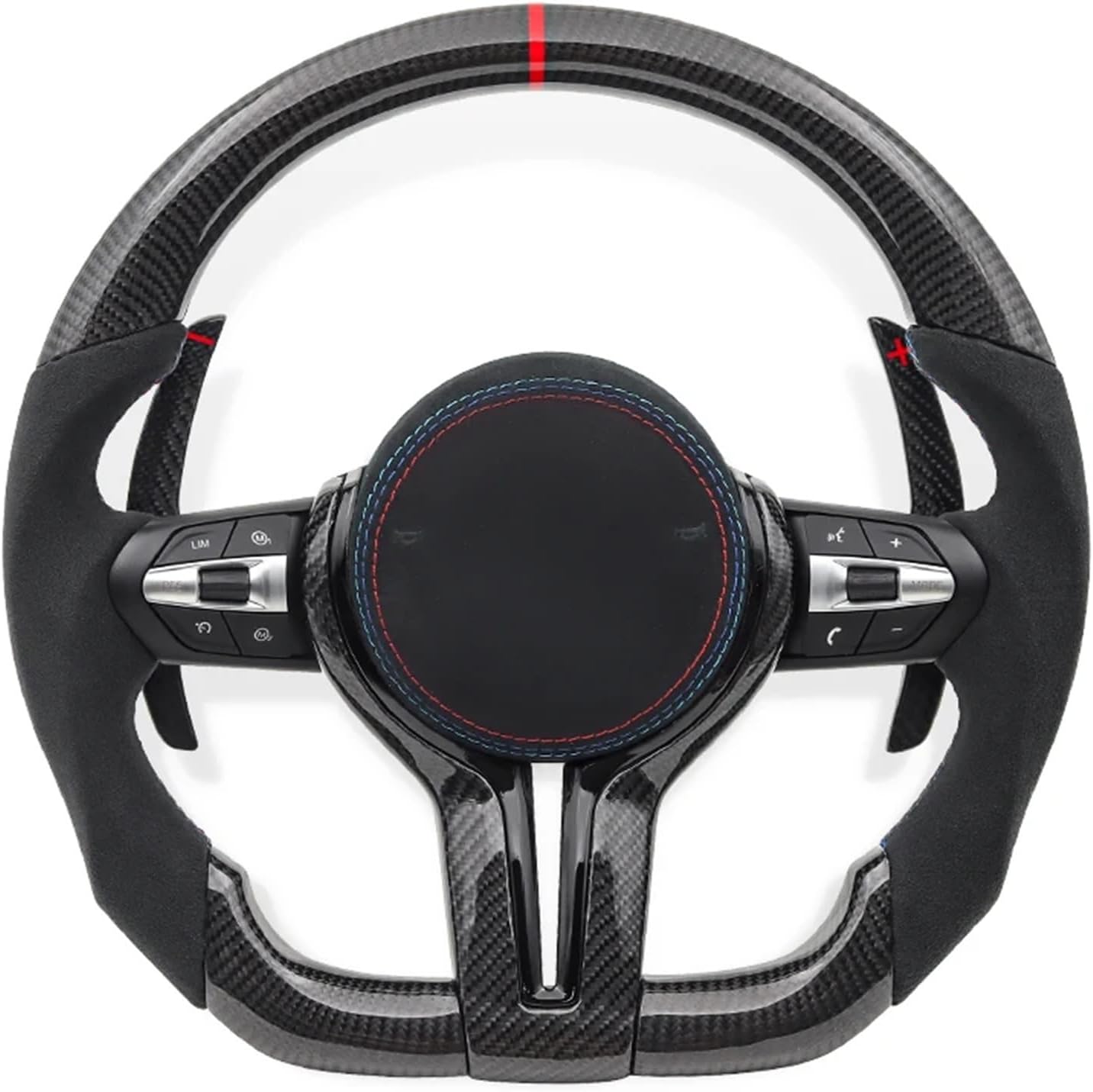 Carbon Fiber M- Sport Steering Wheel For BMW F10 F20 F22 F30 F32 F36 F80 F82 F90 E70 E82 E89 E90 E60 M2 M3 M4 M5 Car Accessories(M3-Style 01)