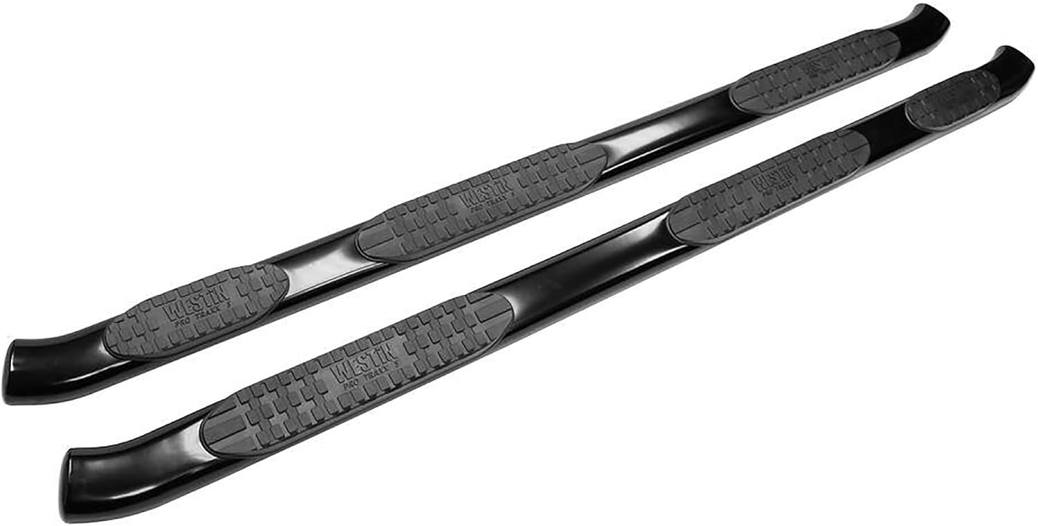 Westin 21-534615 PRO TRAXX 5 Oval Wheel to Wheel Nerf Bars fits 2015-2020 F150 SuperCab 6'5" Bed Black Pair