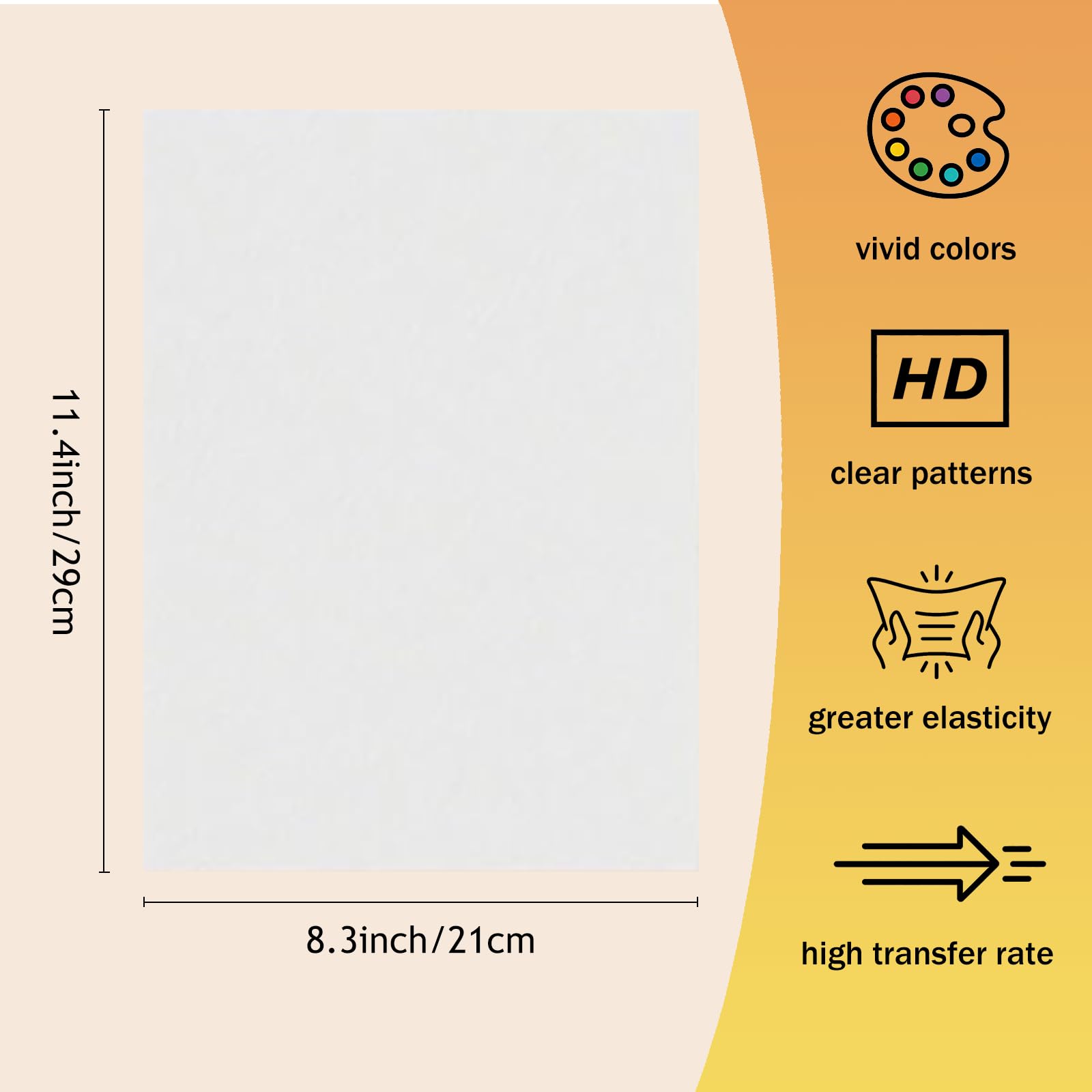 Papier transfert thermocollant polyuréthane A4 30 feuilles imprimable résistant lavage