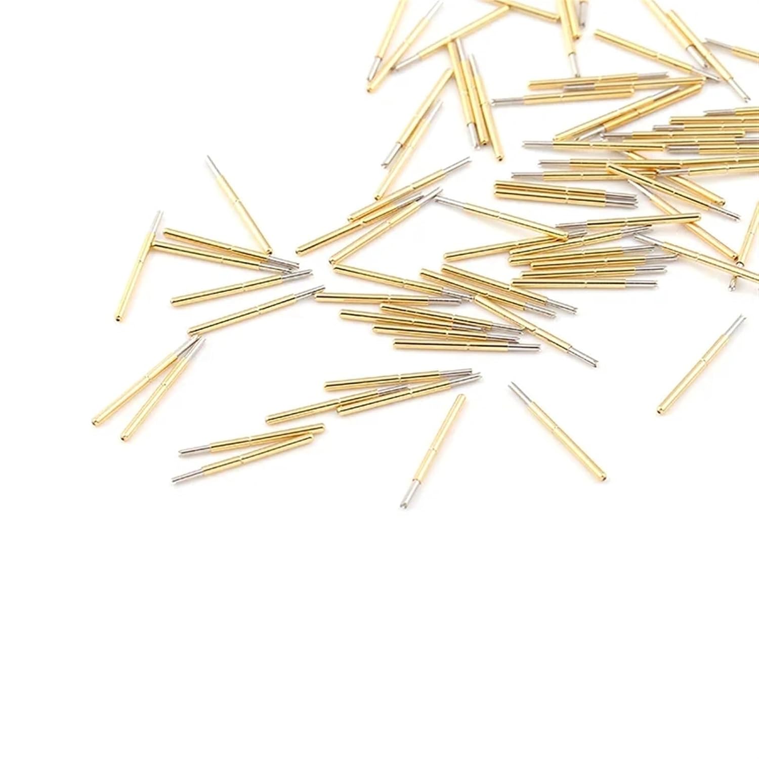 100 PCS/Pack P75-Q1 Four-jaw Plum Blossom Head Spring Test Pin 1.02mm Outer Diameter 16.5mm Length PCB Probe