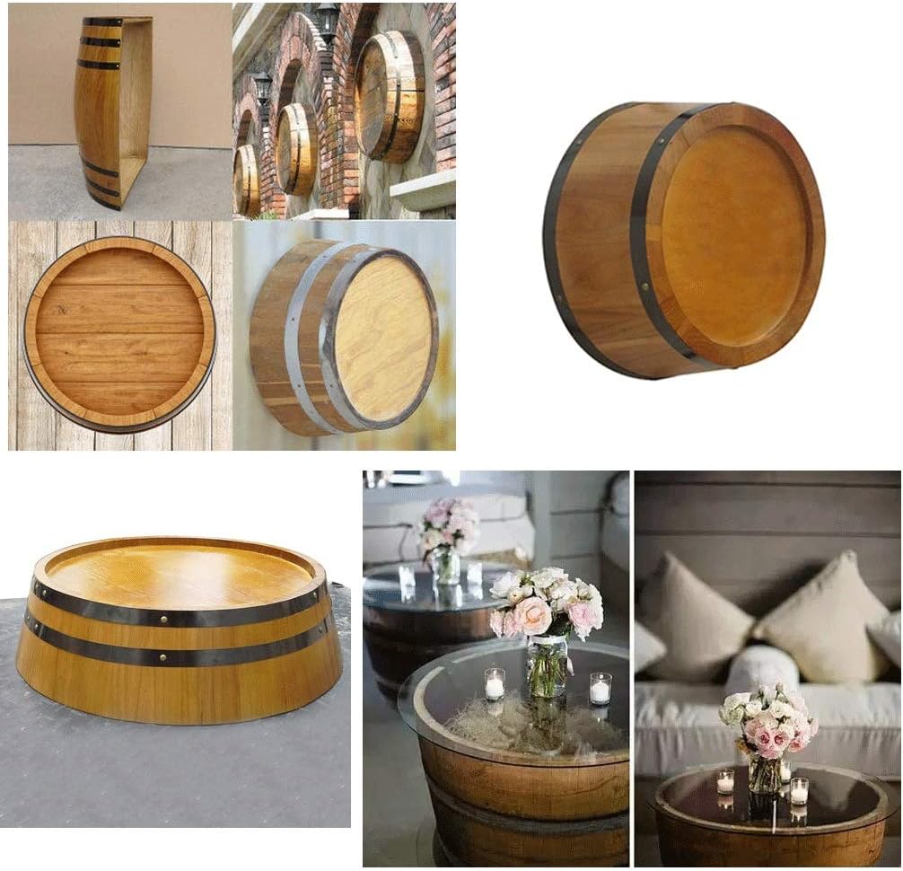 Oak Wine Barrel Decorative Oak Barrels, Cut Half Barrel Wall, Hanging Wine Barrels, Beer Barrels, Hotel Winery Wine Cellar, Photography Wedding Props, Oak Whiskey Barrel Handmade Wine Rack