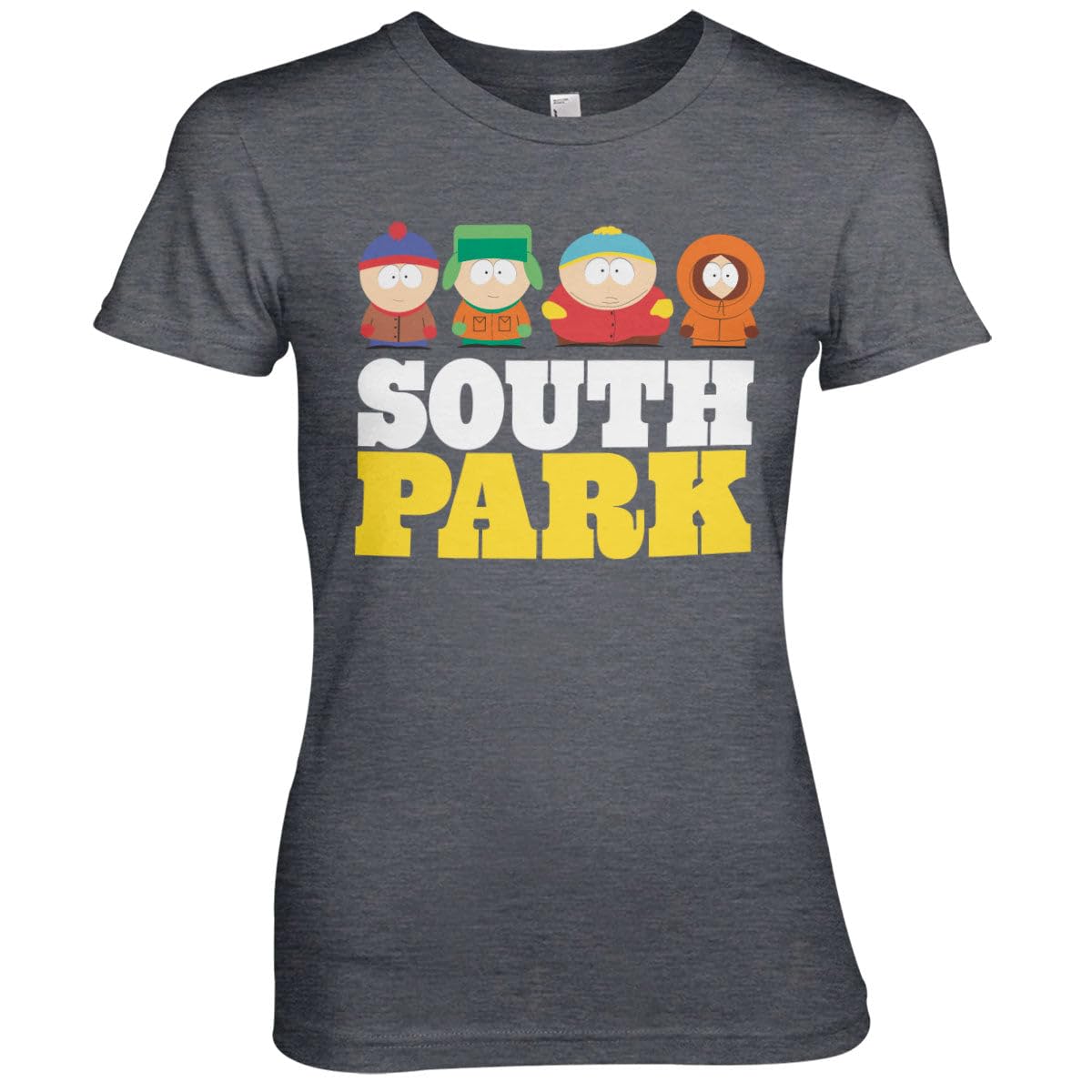 South Park Officially Licensed Women T-Shirt (Dark-Heather), Large