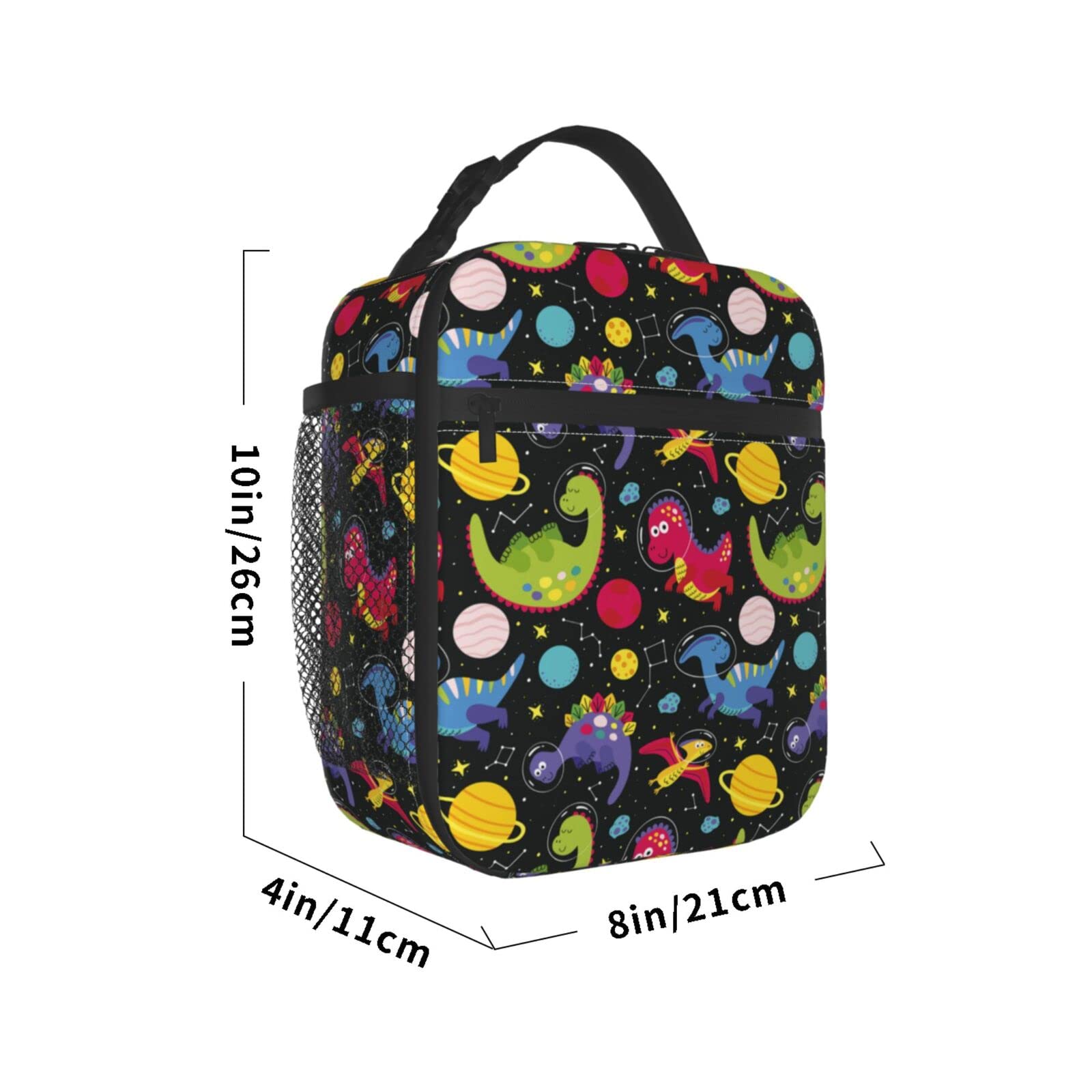 Hulnulnu Kids Lunch Bag, Dinosaur Insulated Lunch Bag, Reusable Portable Cooler Lunch Box - Image 3