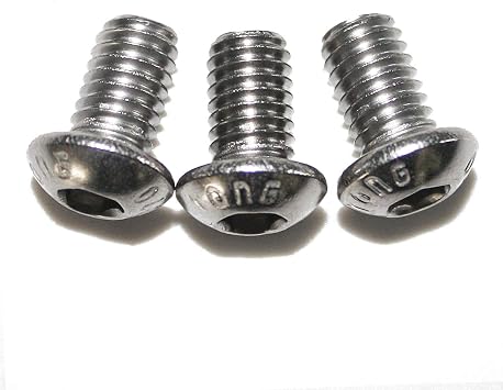 Fullerkreg M3-0.50 x 10mm Button Head Socket Cap Screws 100Pcs, ISO 7380 18-8 Stainless Steel Passivated, Allen Hex Drive, Storage Case Included