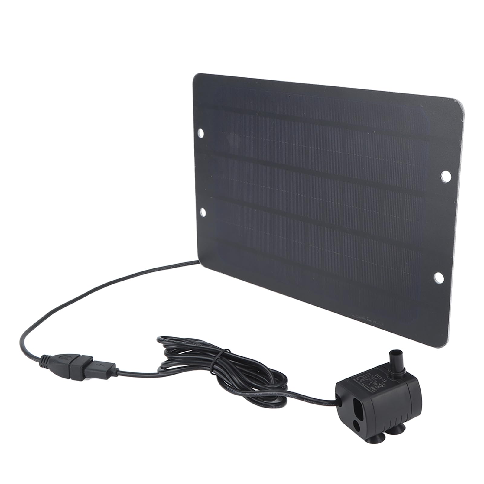 Solarbrunnen, Hocheffizienter Solarpanel-Vogelbadbrunnen mit Wasserpumpe, USB-Schnittstelle, Vielseitiger Solarwasserbrunnen für den Terrassengarten