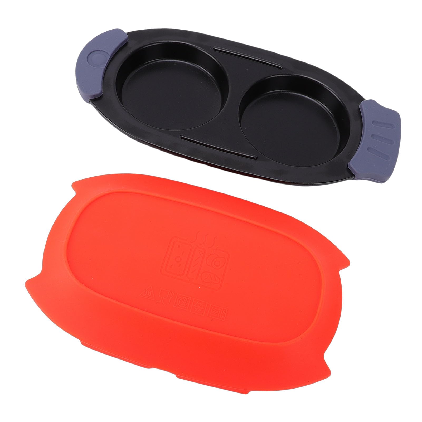 Generic Cuociuova Per Microonde, Cuociuova A Doppia Camera A Riscaldamento Rapido, Per Microonde Con Coperchio Lavabile In Lavastoviglie Per Panini Per La Colazione Polpettone Con Contorni Vegetariani