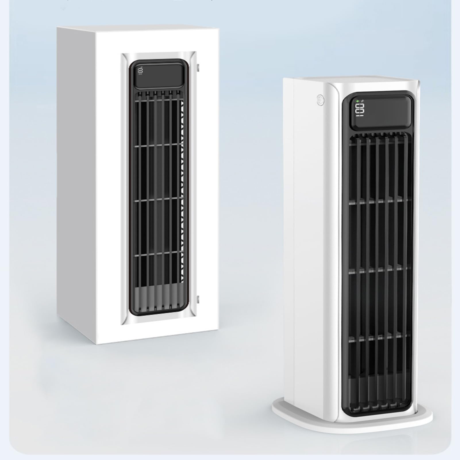 Ventilatore a Torre Verticale Portatile Raffreddamento Operazione Silenziosa con Telecomando Ventilatore da Pavimento per Camera da Letto Ufficio,Nero