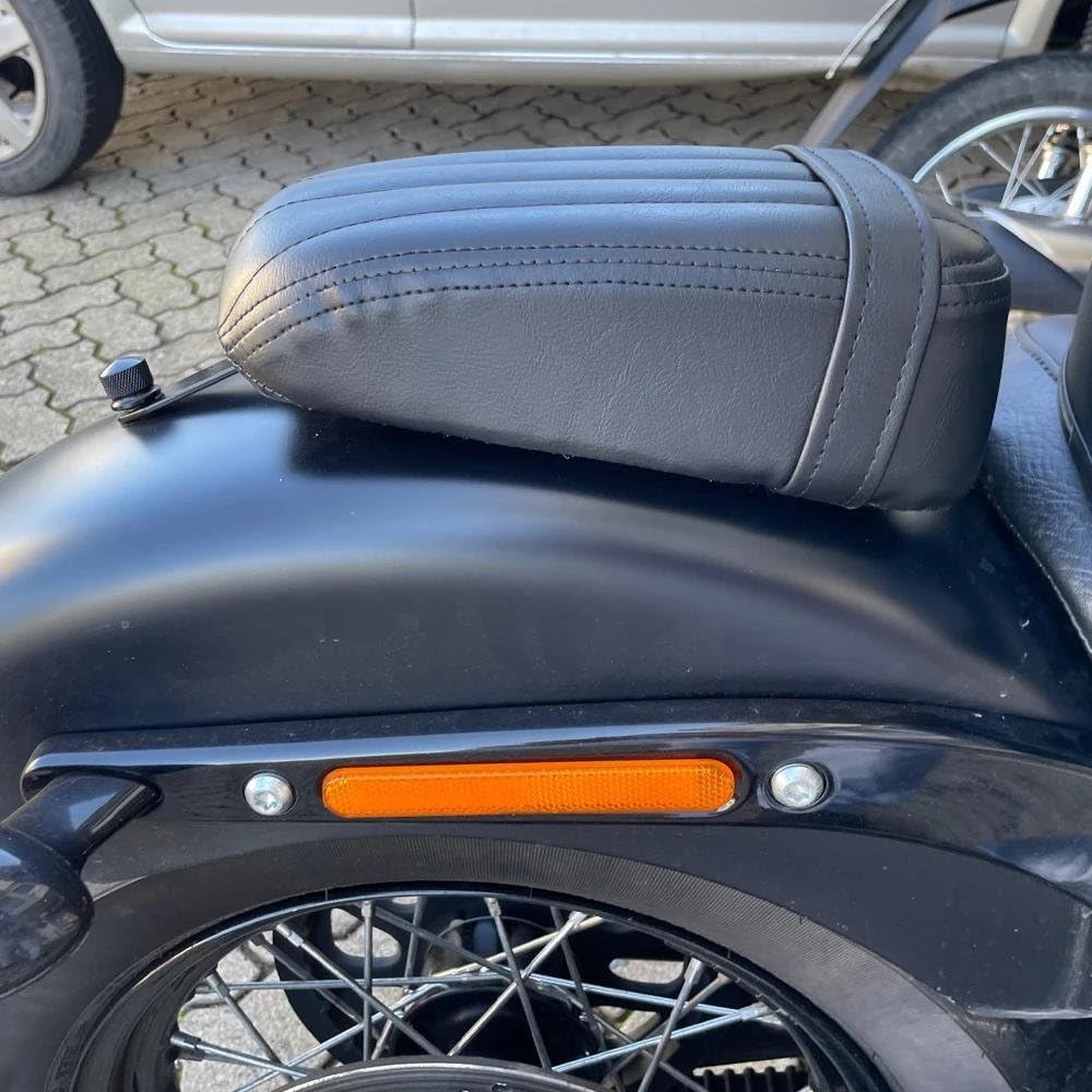 Cuscino Sedile Passeggero Per Harley Softail E Street Bob - Pelle PU, Rimovibile, Design Elegante E Comodo - Foto 5