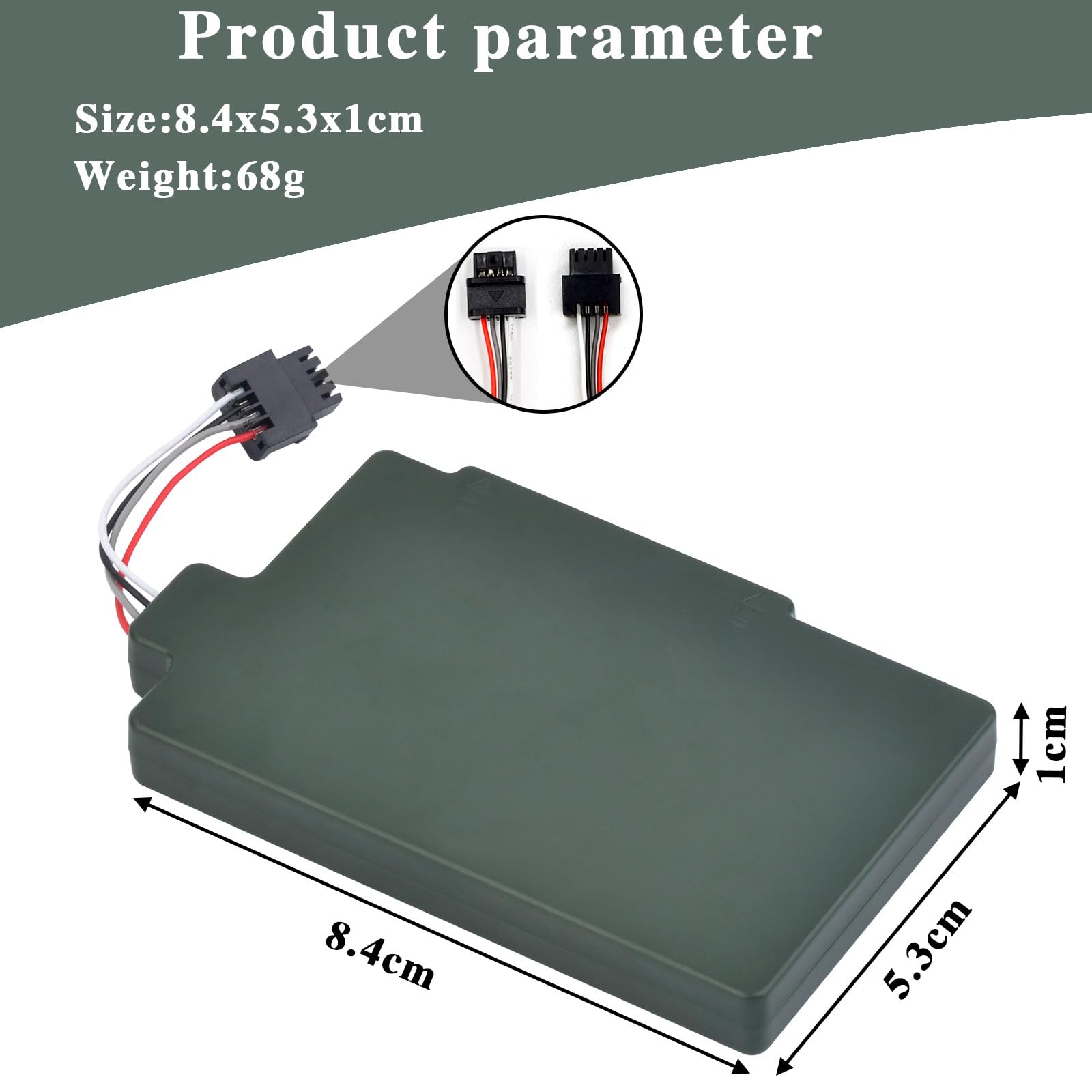 DuraPro Batteria 6000 mAh per Nintendo Wii U Wii-U WUP-012 WUP-010 Gamepad