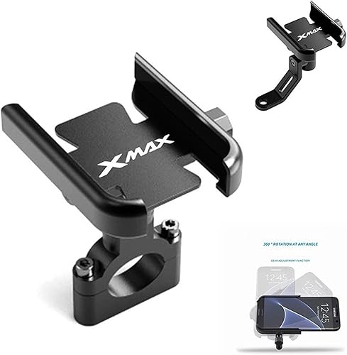 Miniatura 4 de Para Yamaha XMAX300 XMAX400 Xmax X-MAX 125 250 300 400 Accesorios de motocicleta Manillar Soporte de teléfono móvil Soporte de GPS (color: manillar