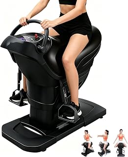 Máquina eléctrica de ejercicio abdominal para montar a caballo, para quemar grasa, 20 velocidades y 3 modos, pantalla LCD y Bluetooth, capacidad de peso de 150 kg, ideal para perder peso