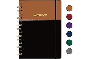 LEMO ENGRAVED SPIRAL NOTEBOOK - LEATHER, 6.2'' x 8.4''
