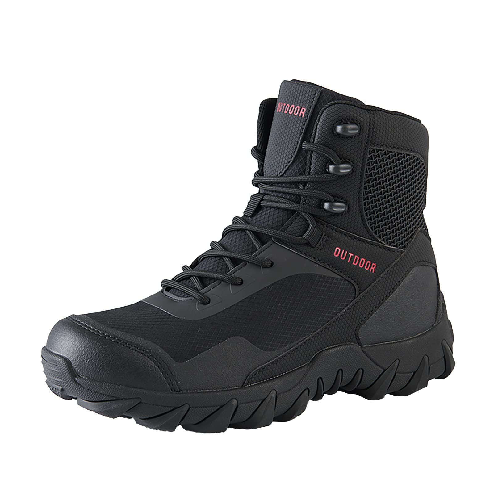 Botas de combate para hombre, de piel, antideslizantes, impermeables, botas