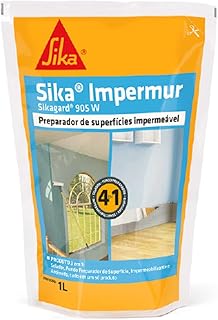 Sika - Preparador de superfície impermeável - Sikagard 905W Incolor - Emboço, reboco e pedras naturais - Excelente aderência - Caixa c/ 1L