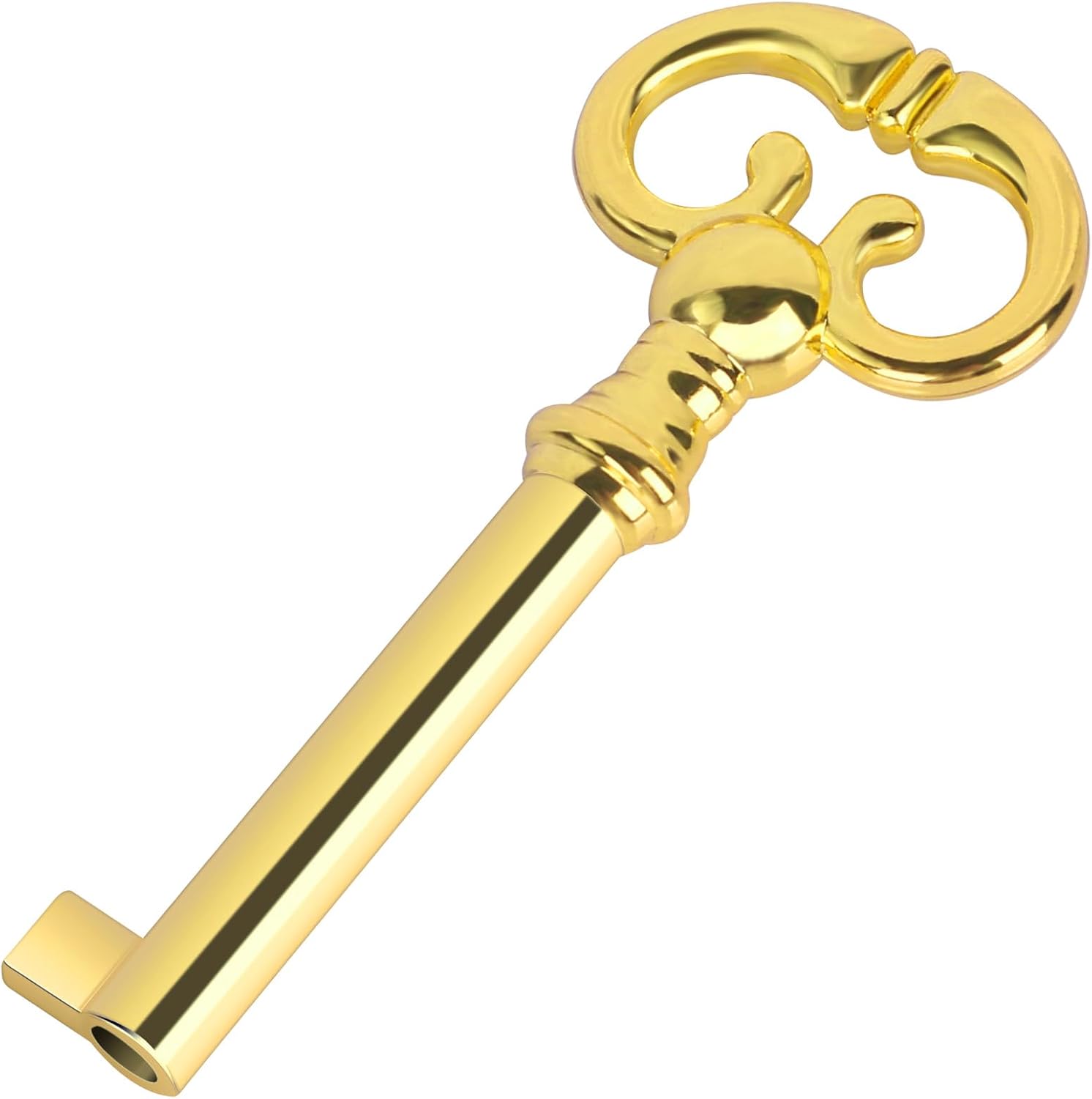 Hollow Barrel Brass Plated Master Key for Grandfather