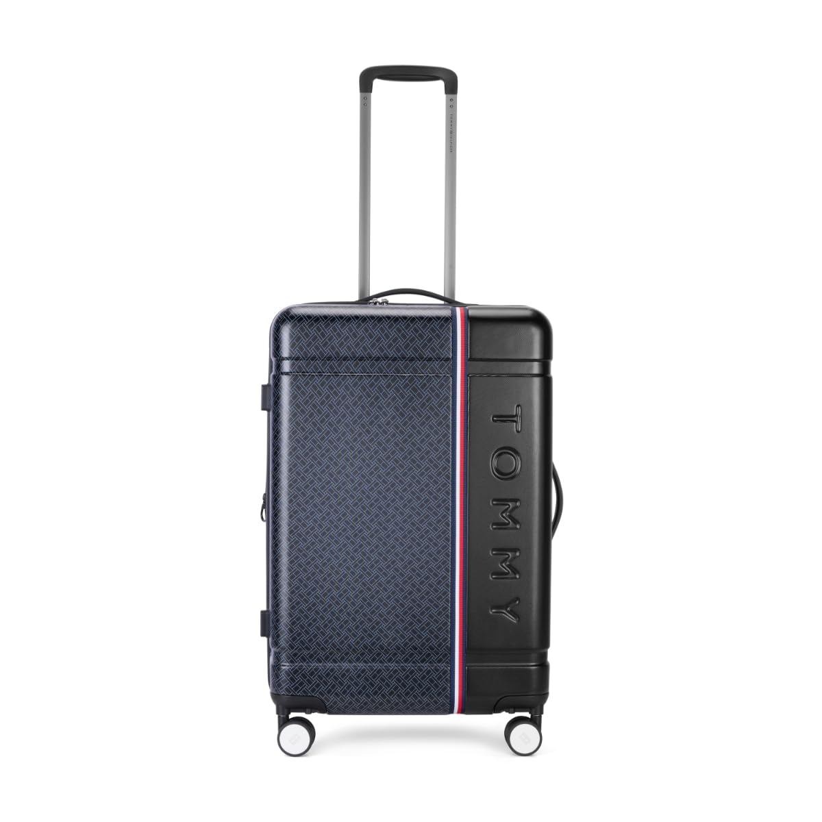 tommy hilfiger Millennia X Mid Hard Luggage - Black |Check-in Trolley Bag with TSA Lock | 360° Spinner Double Wheels | Telescopic Handle | Polycarbonate Hardshell Suitcase | 60L Capacity | 68Cm-picture-14