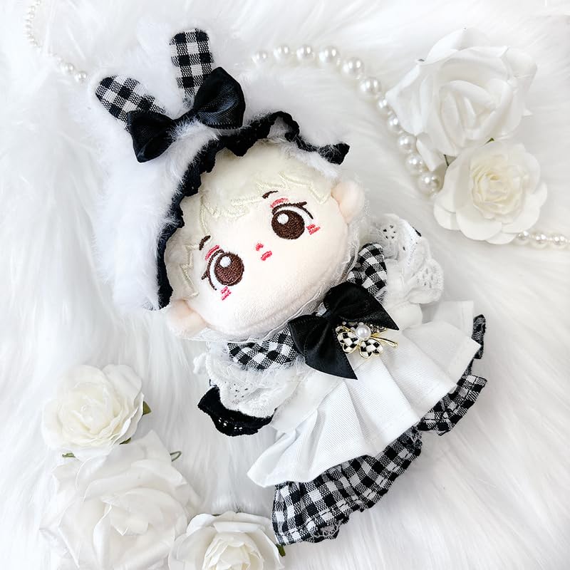 Amazon.co.jp: ぬいぐるみ用ギンガムチェックワンピース&うさ耳