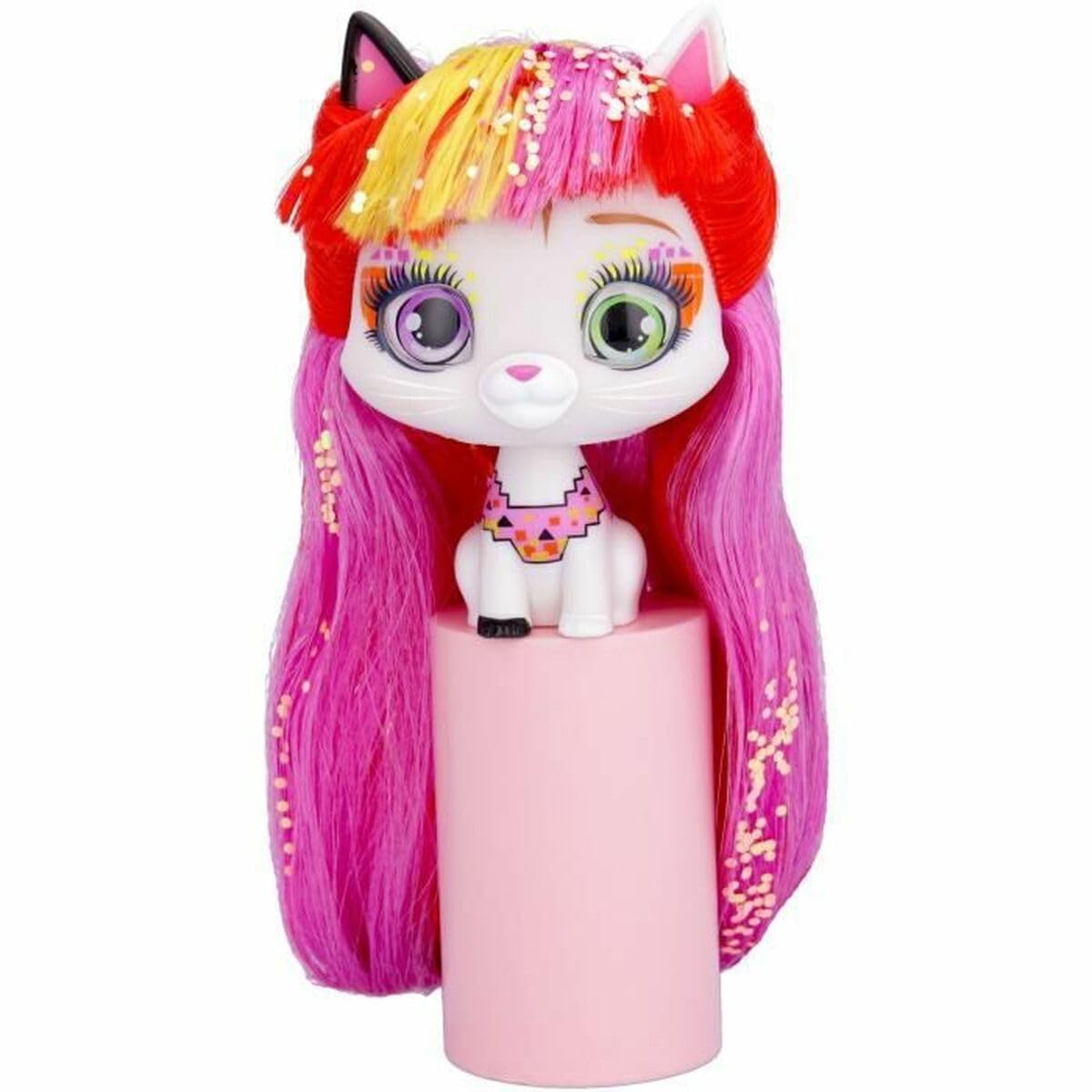 IMC - VIP Kitten Pets Cats. 9.5 cm Cats and Hair 30 cm (Exp 6 Pieces) Mod Sdos, Multicoloured (713031), Medium