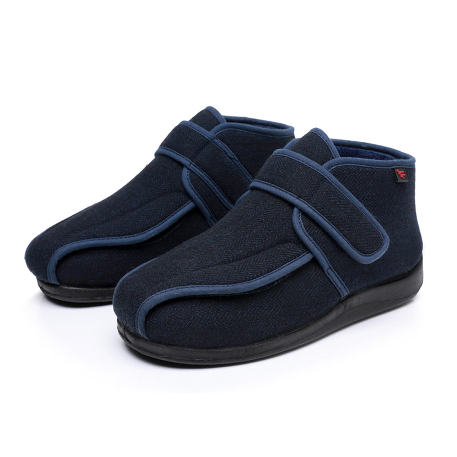 Botas para Diabéticos Hombres Mujeres Zapatillas para Caminar Extra Anchas con Forro De Piel Antideslizantes Cómodas para Personas Mayores con Pies Hinchados