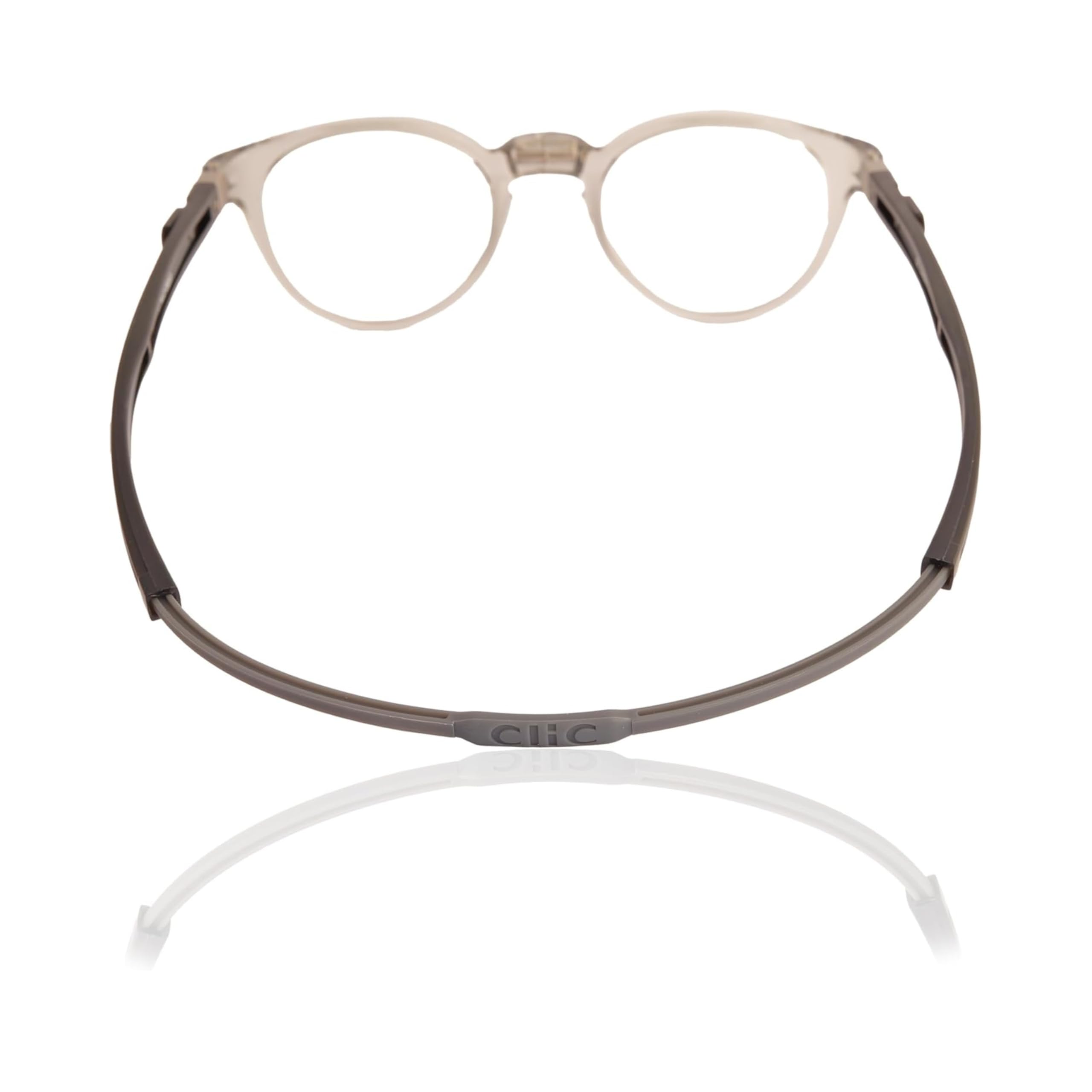 CliC Eyewear Tube Pantos Light Grey (2) Occhiali da lettura con calamita flessibili Occhiali da lettura uomo/donna Occhiali da lettura con calamita