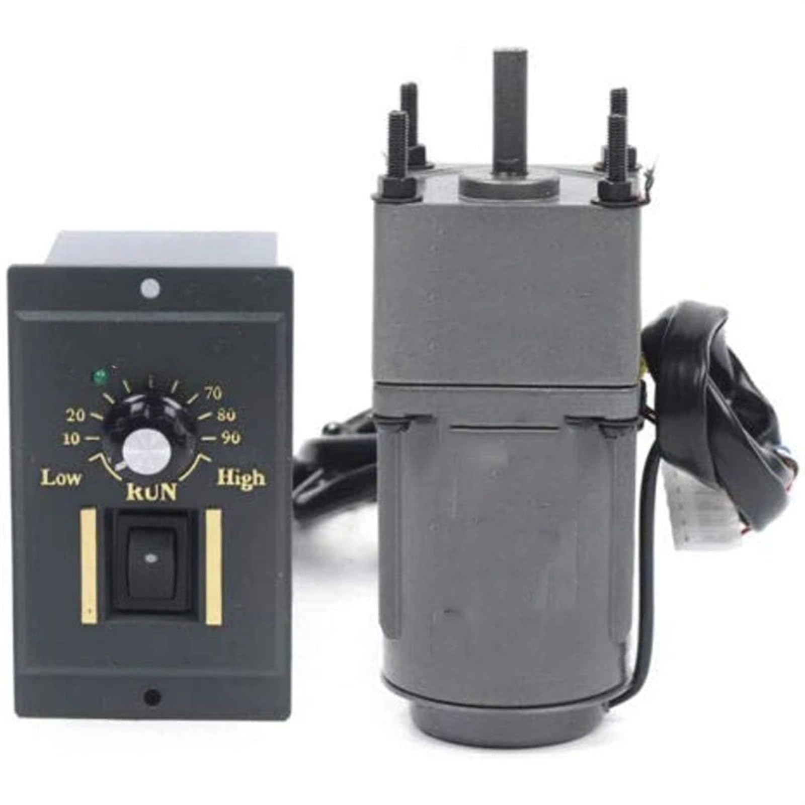 Motor de inducción con reductor de engranajes 2IK6GN-C, 6 W, 220 V CA, monofásico, marco de 60 x 60 mm, velocidad ajustable en sentido horario y antihorario. Reducción de par(180K 6.9RPM)