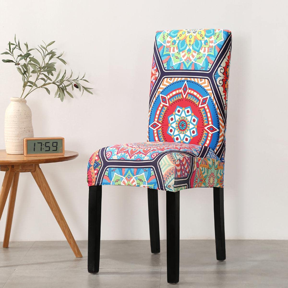 1 pièce Housse extensible pour fauteuil d'appoint de style moderne du * du siècle avec accoudoirs, housse de chaise douce pour salon, protecteur de meuble pour fauteuil, bureau, réception, canapé de
