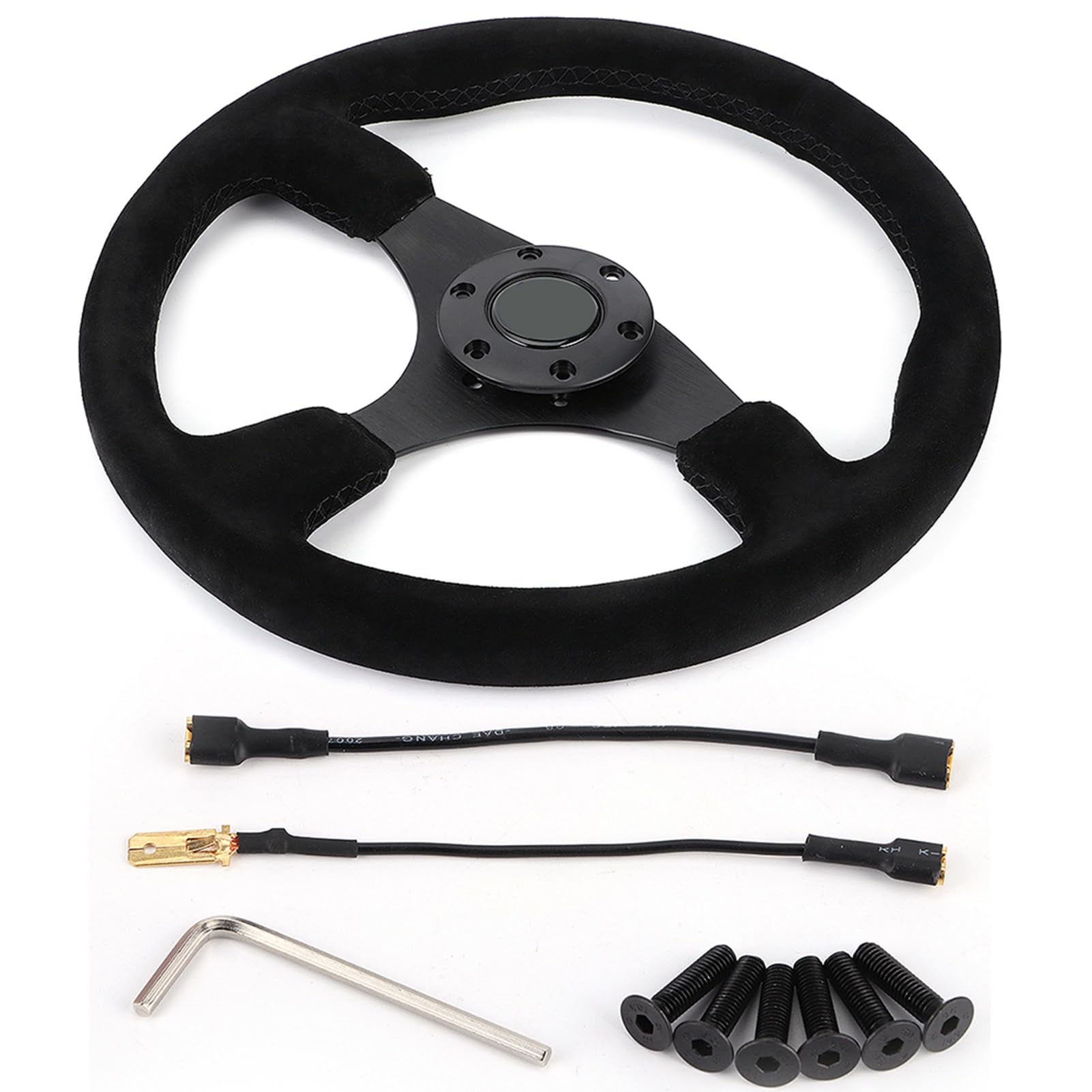 Racing Steering Wheel= KIISS 350/14in Universal Aluinu Car