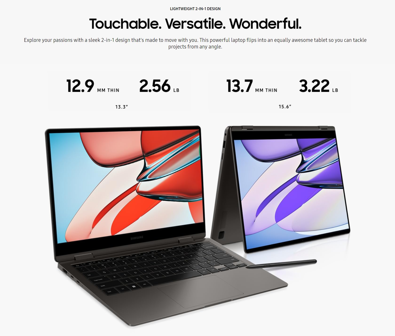 Amazon.co.jp: SAMSUNG Galaxy Book3 360 2-in-1 ノートパソコン Touch 