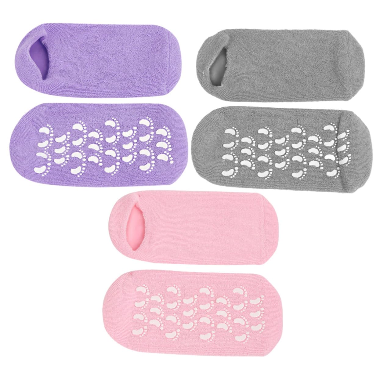 BESTYASH 3 Paia Socks Nutrienti per Spa Morbide e Antiscivolo per Trattamenti Idratanti Dei Talloni Screpolati