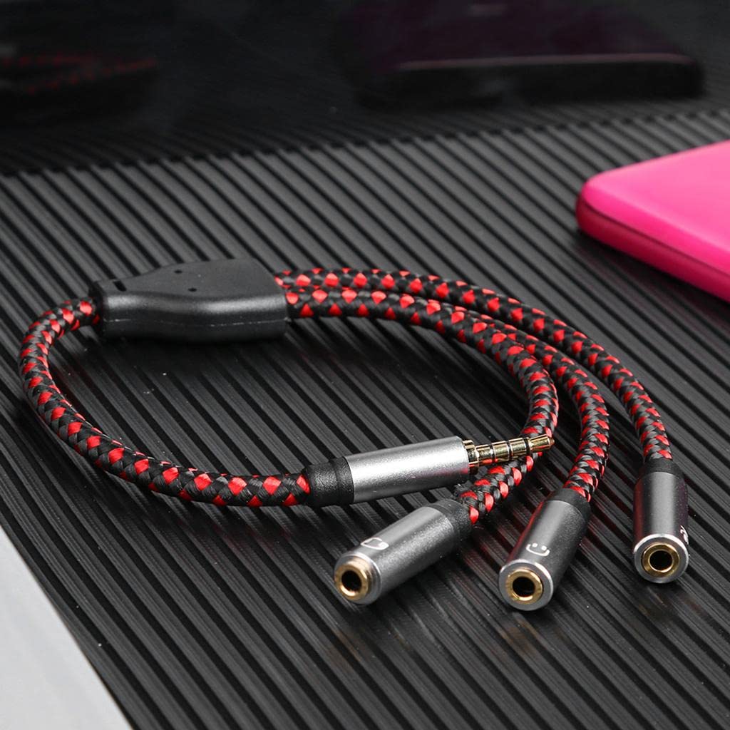 bnf® 3.5mm audio aux cable male to 3 extension splitter cord for headphone-electronics-home audio-accessories-cables-extension cords