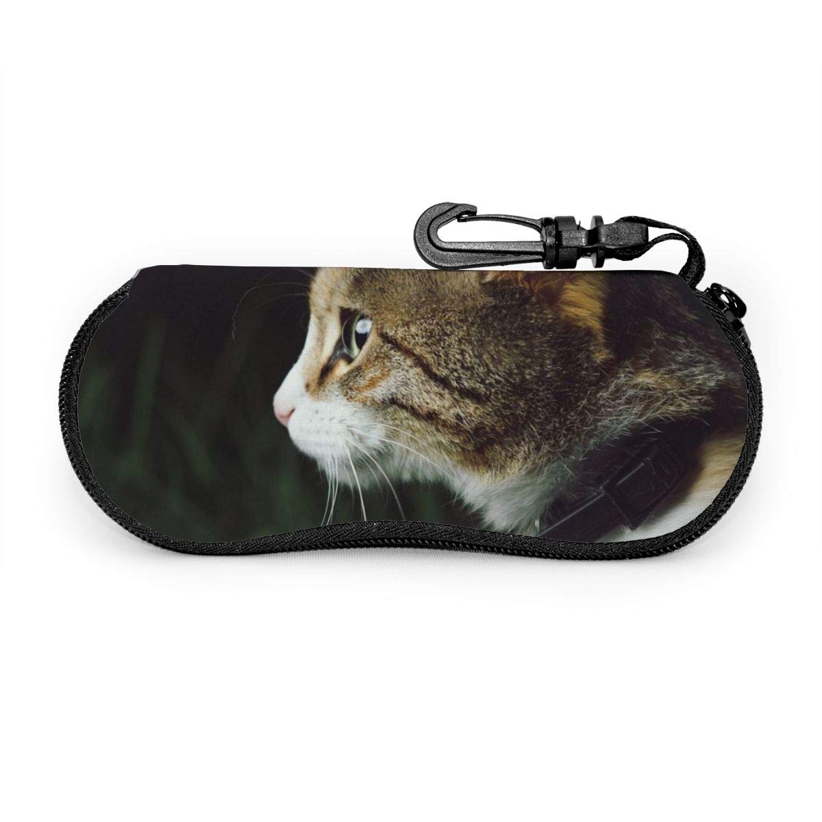Amazon Co Jp 深情け猫 メガネケース 眼鏡ポーチ サングラス 小物入れ コンパクト 筆箱 多機能収納ケース ジッパー付き フック付き ファスナー式 ホーム キッチン
