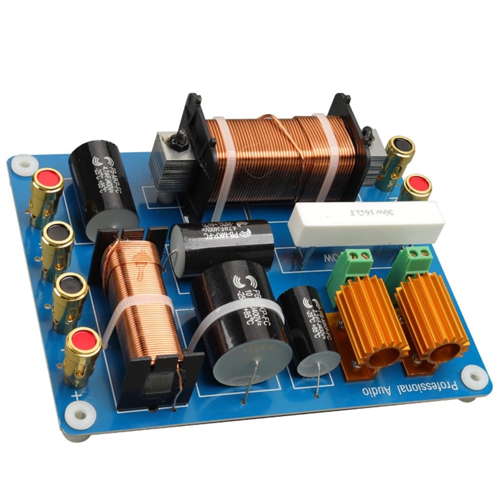 Divisore di Frequenza Professionale Crossover per Altoparlanti A Due Vie da 1500 W per Prestazioni Palco Singolo per Altoparlante Singolo da 15 Pollici e 18 Pollici