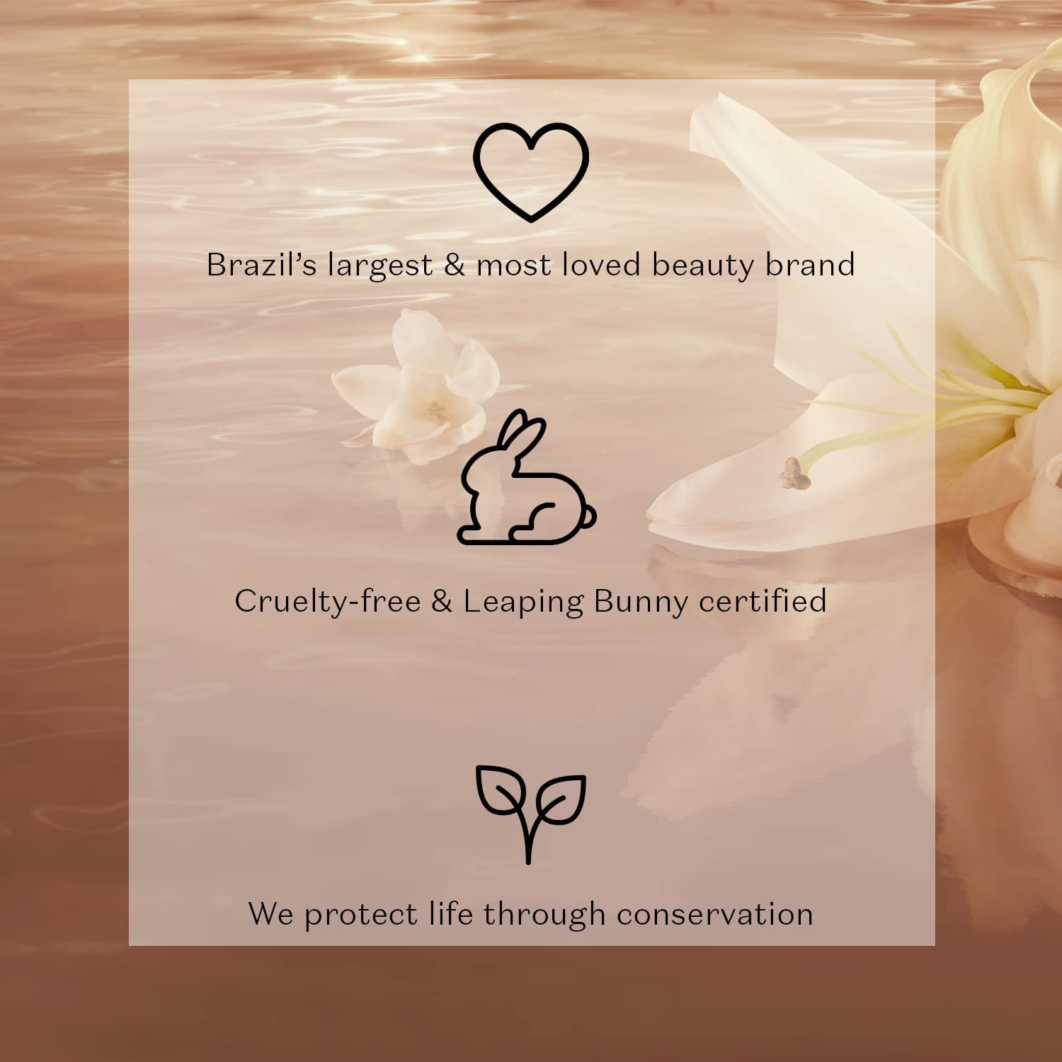 O BOTICARIO Lily True Glow Bundle: Eau de Parfum (2.5 fl oz), Body Cream (8.8oz) & Shimmering Body Gel (8.8oz)