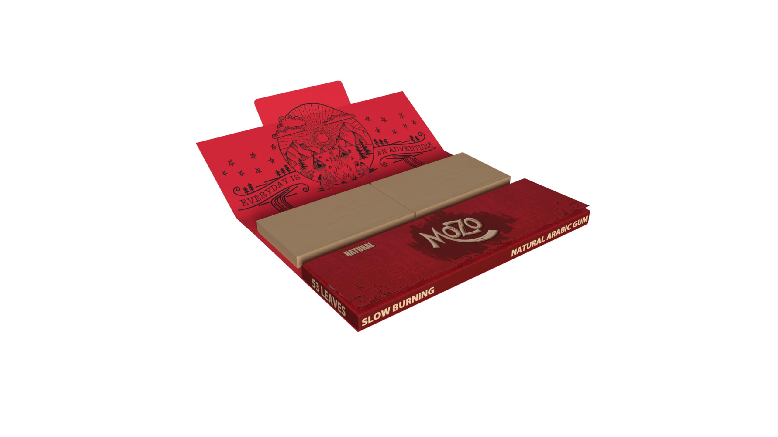 Mozo One Quarter Rolling Paper with Tips (Natural)