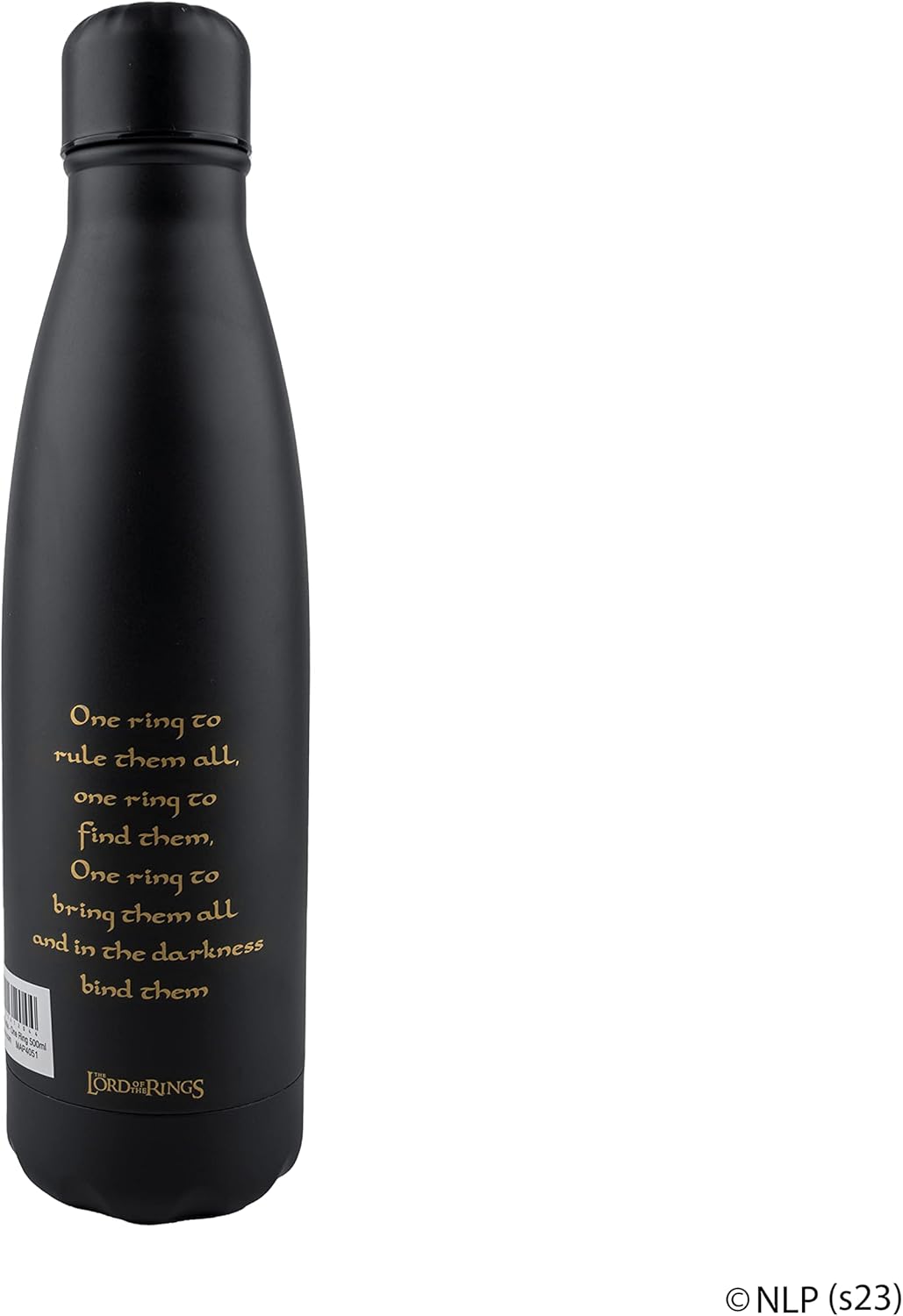 Cinereplicas Lord of the Rings - One Ring 500ml Stainless Steel Water Bottle - Official License