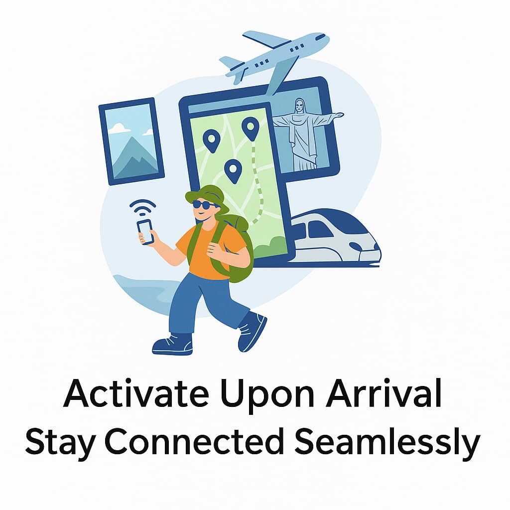 Paraguay eSIM High Speed Data Supports Hotspot 30 Days 3-20GB Email Delivery (10GB for 30 Days)