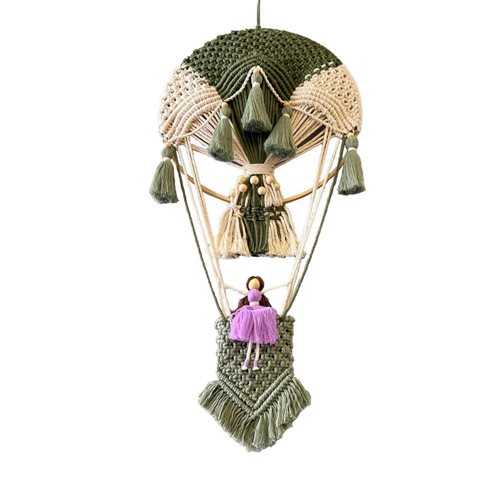 carotoe Contemporary Handwoven Wall Decoration, Hot Air Balloon Tapestrys for Art Lover and Collectors Artistics Home Decoration