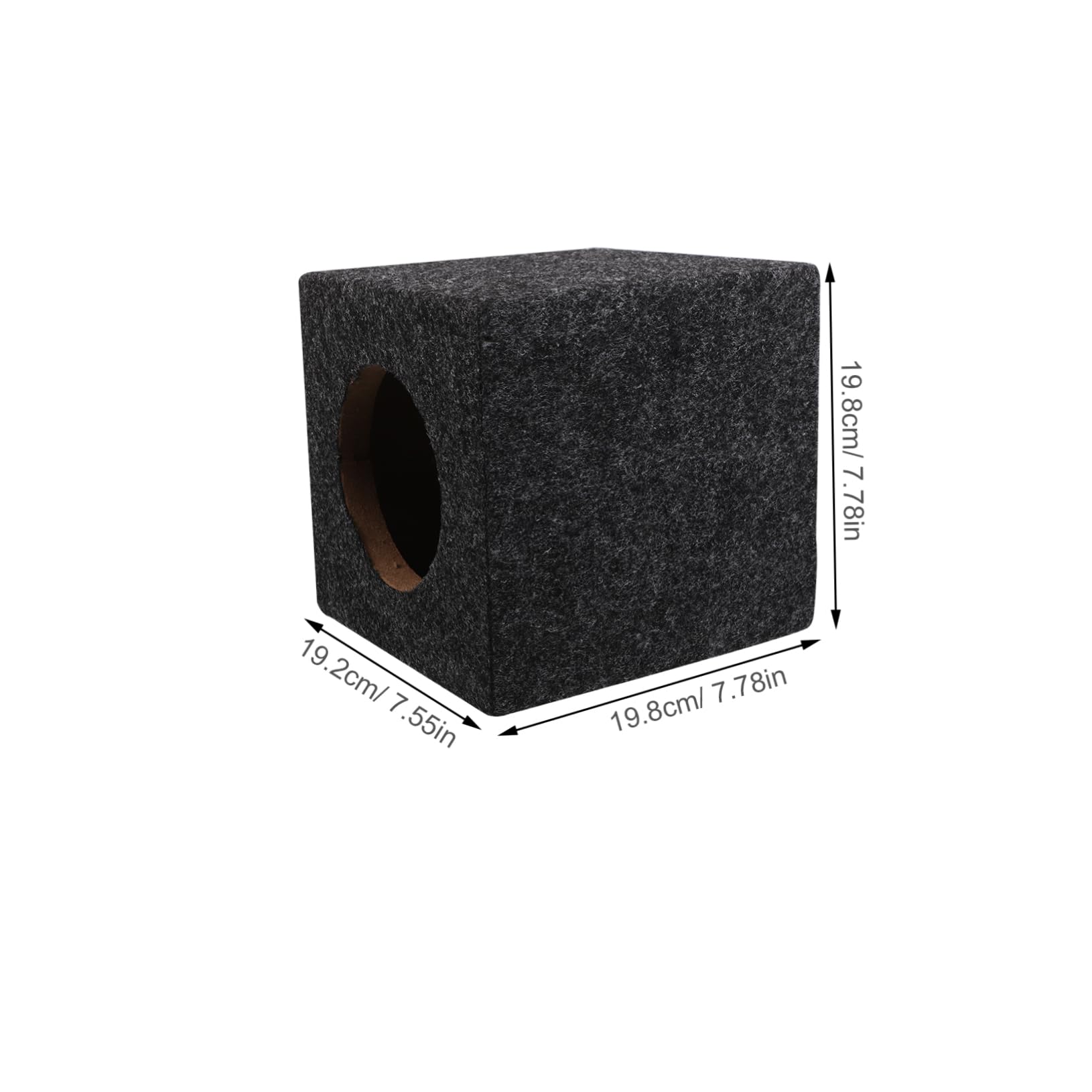 Unomor Car Audio Speaker Box Durable Wooden Enclosure for Subwoofer Easy Installation and Reliable Performance for Home Truck and Vehicle Audio