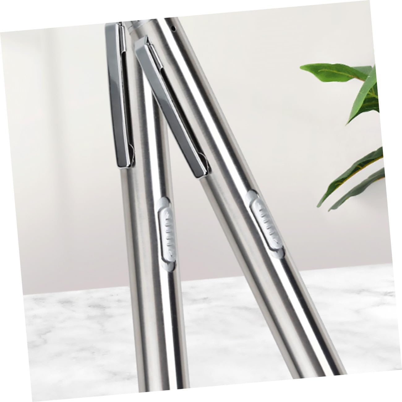 MAGICLULU 3 Ensembles Lampe Stylo Médicale Led Rechargeable Torche Pen Light Compacte Argenté Pour Diagnostic Infirmières Et Médecins Éclairage Blanc Portable Ergonomique 2 Pièces * 3